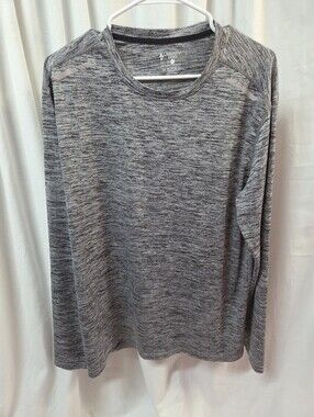 2 Liberty Pro Men's Long Sleeve Heather Gray Performance Tee